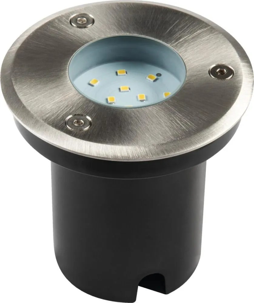 Kanlux 18193 - Lampada LED da incasso calpestabile per esterni GORDO LED/1W/230V Ø 9,5 cm IP67 in acciaio inox