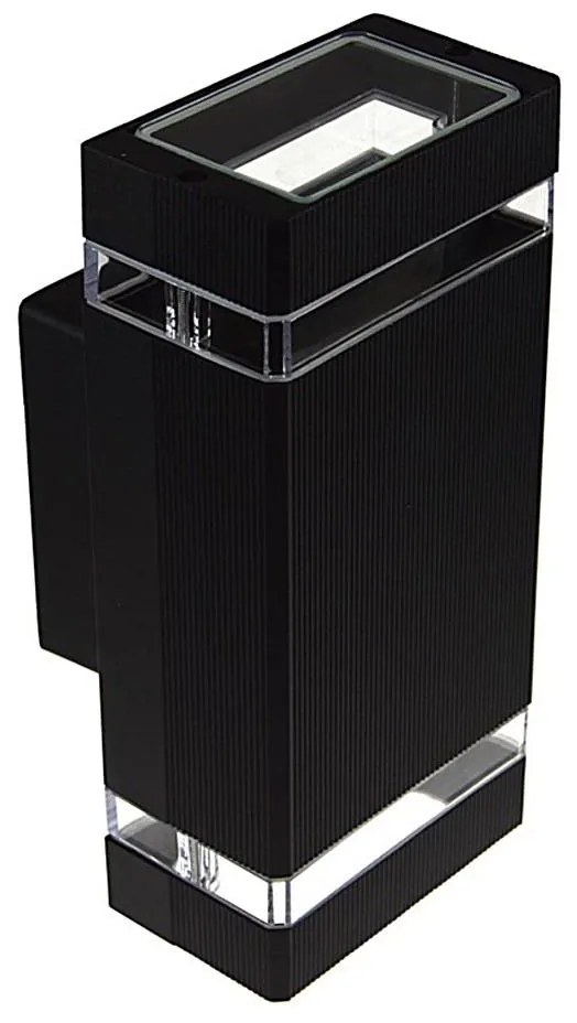 Applique da esterno LITEK 2xGU10/30W/230V IP44 nero