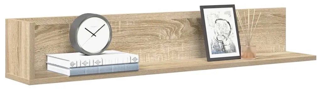Mensole Parete 2pz Rovere Sonoma 100x16,5x16,5 Cm İn Truciolato /