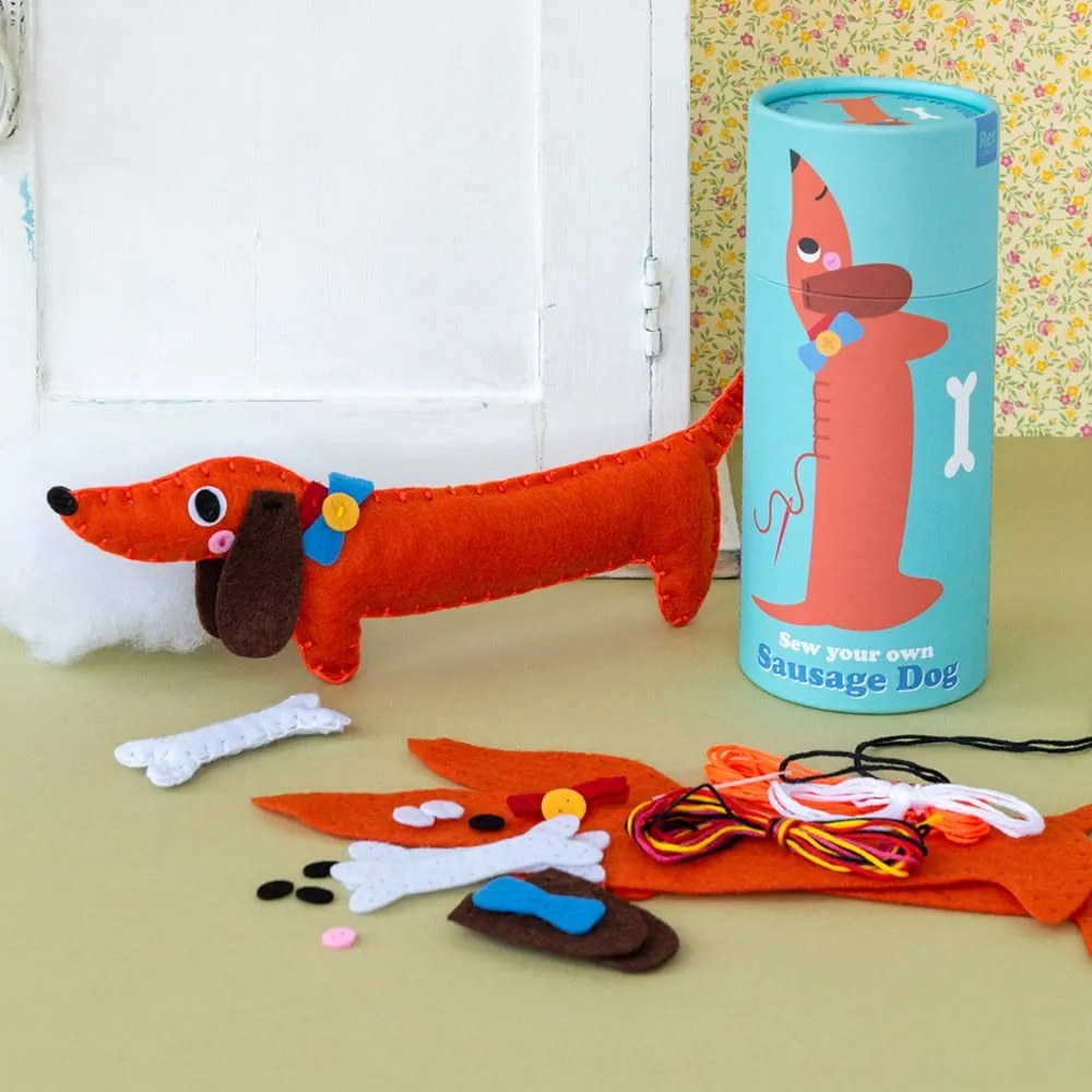 Giocattolo creativo Sew Your Own Sausage Dog – Rex London