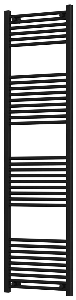 Termoarredo Dritto 180x50 Interasse 45 Cm Feridras Nero Opaco