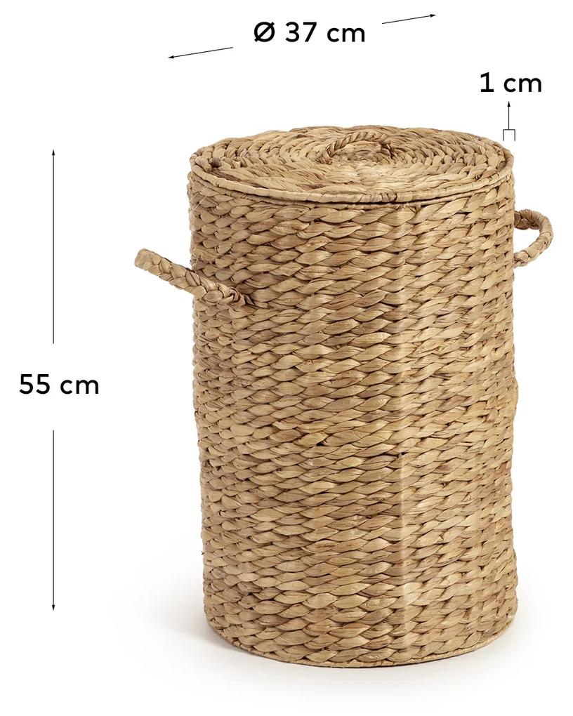Kave Home - Cesta portabiancheria Yessira in fibra naturale 55 cm