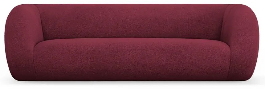 Divano in tessuto bouclé bordeaux 230 cm Essen - Cosmopolitan Design