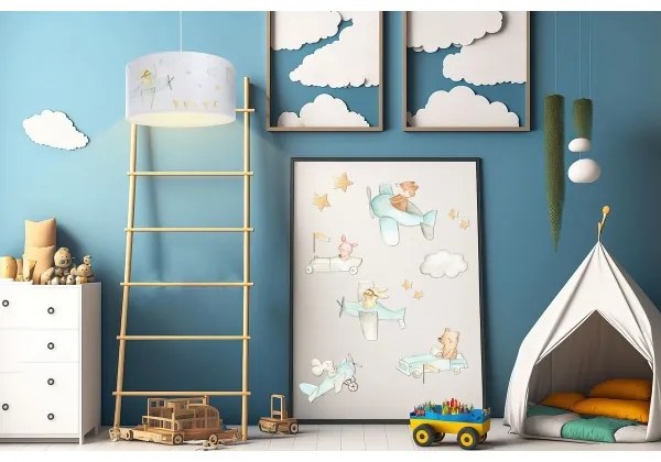 Lampadario a sospensione per bambini SWEET DREAMS 1xE27/60W/230V diametro 30 cm