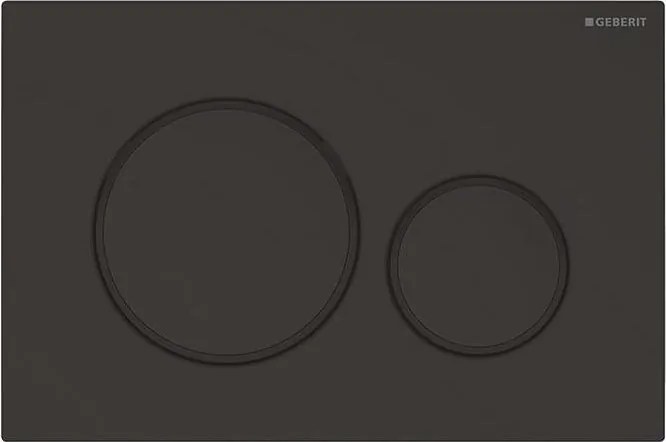 Geberit 115.882.16.1 - Placca di comando Sigma20 24,6x16,4 cm nero opaco