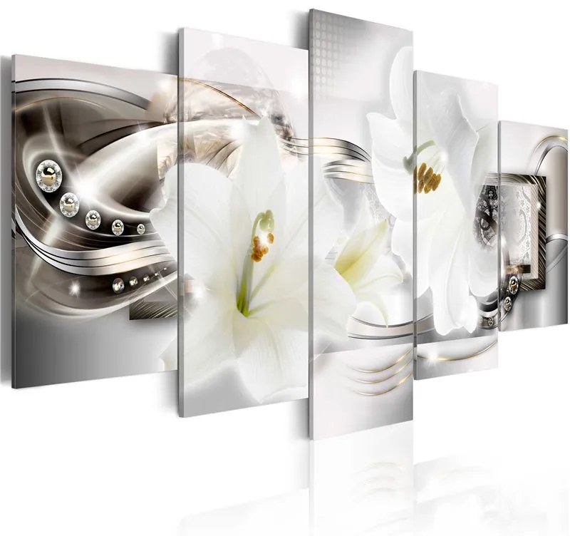 Quadro Lily fragrance  Colore Marrone, Dimensioni e Misure 100x50