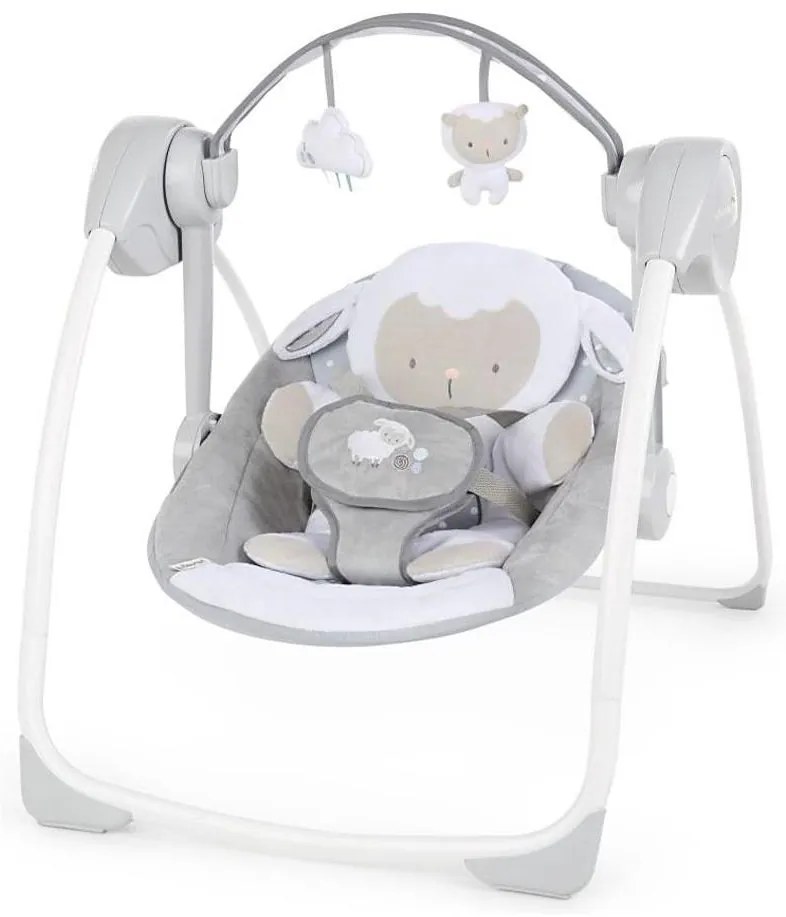 Ingenuity - Per bambini altalena con melodia CUDDLE LAMB 4xLR14