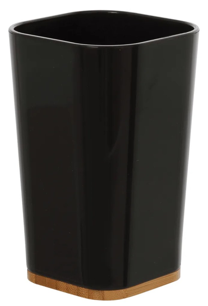 Portaspazzolino D'Appoggio Feridras "Bamboo" Nero