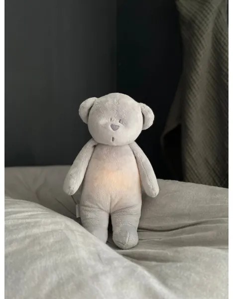 Moonie - Amico di coccole con una melodia e luce orso argento