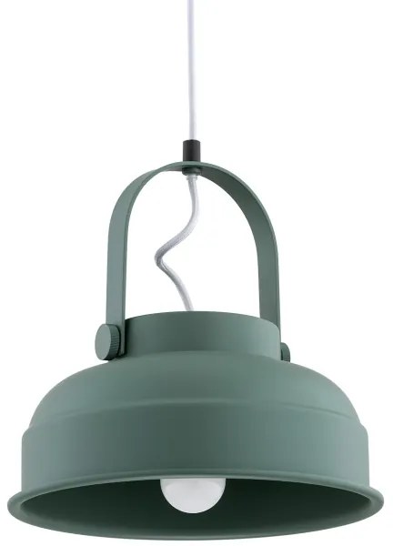 Argon 8287 - Lampadario a sospensione con filo DAKOTA 1xE27/15W/230V verde