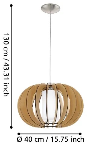 Eglo 95598 - Lampadario STELLATO 1 1xE27/60W/230V