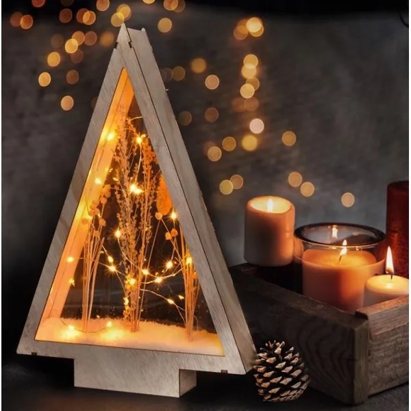 Solight 1V267 - Decorazione natalizia LED LED/2xAA fiori invernali coperti di neve