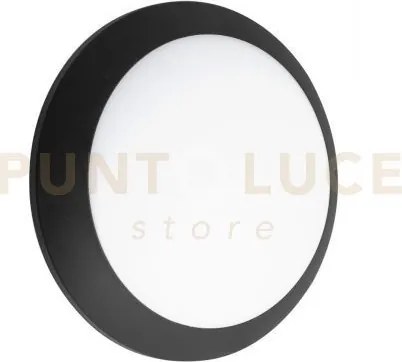 Verona applique plafoniera d35 cm 2 luci attacco e27 nero ip66