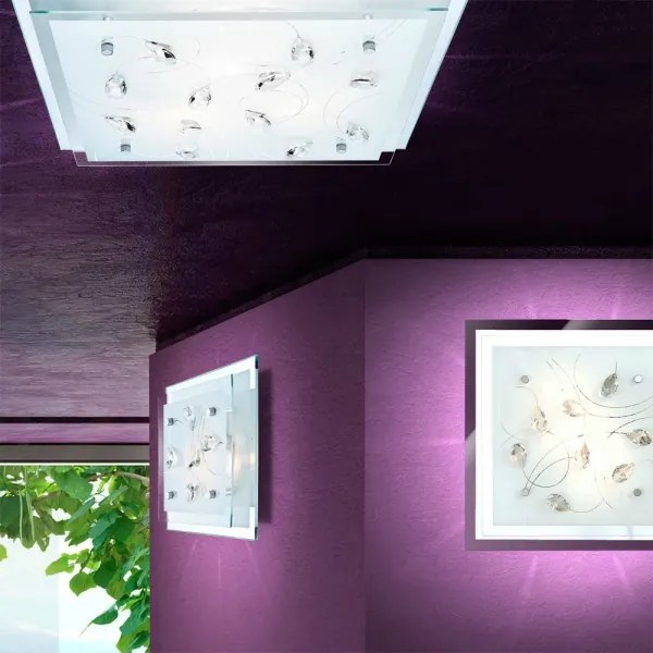 Globo 40408-2 - Plafoniera JASMINA  2xE27ILLU/40W/230V