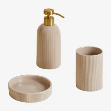 Set Da Bagno In Gres Zalim Tapioca Beige - Sklum