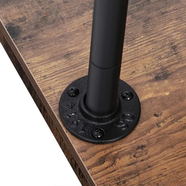 Appendiabiti da terra mobile LINEA marrone/nero