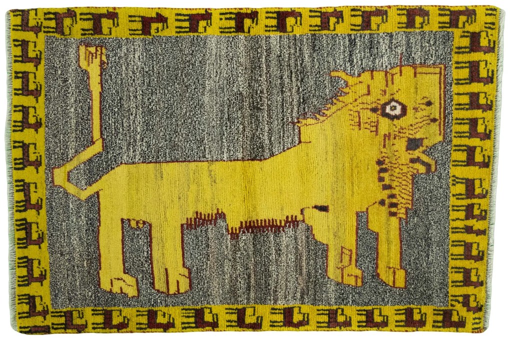 Gabbeh Tappeto persiano 150x100 Nero (Iran) Annodato A Mano