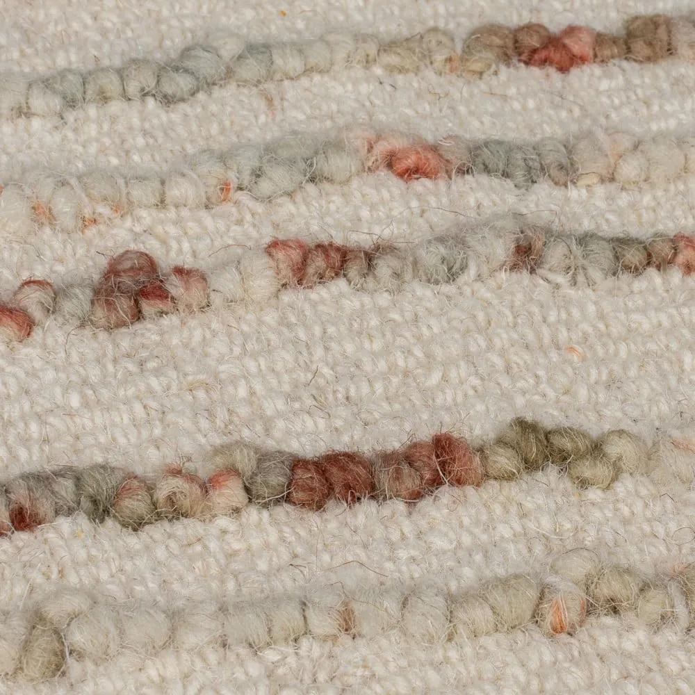 Tappeto in lana arancione e crema 160x230 cm Abstract Swirl - Flair Rugs