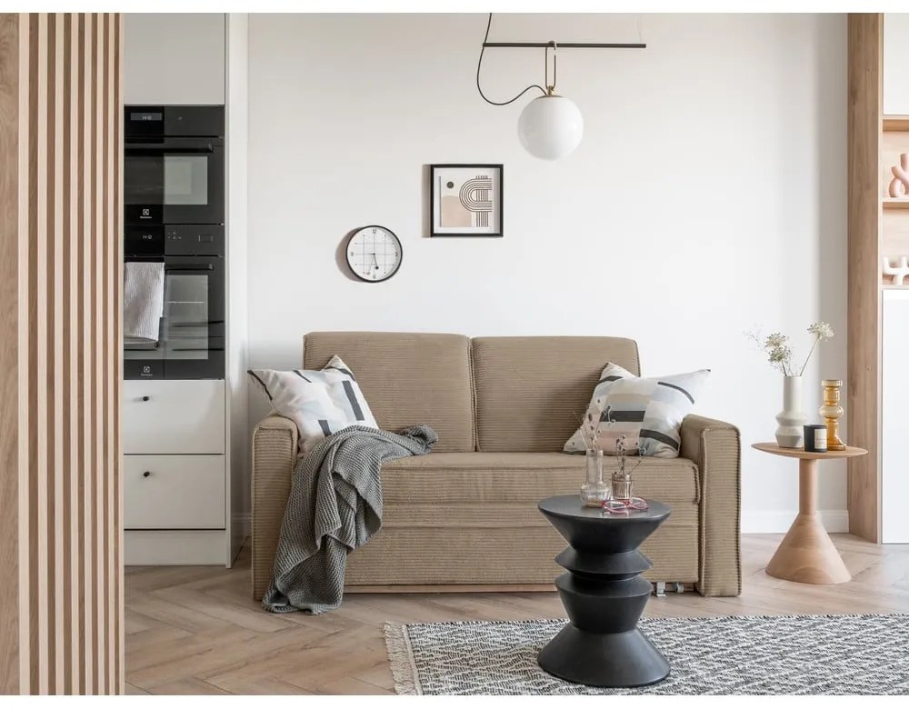 Divano letto beige 168 cm Lucky Lucy - Miuform