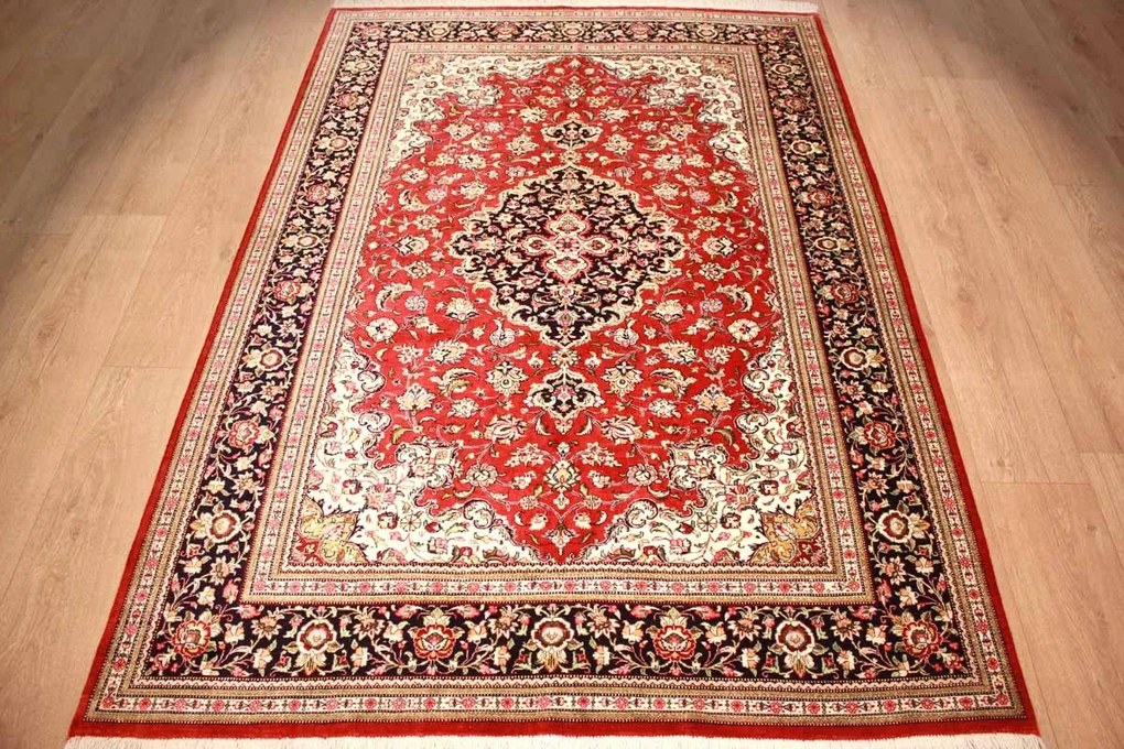 Ghom Tappeto 200 x 140 (Iran) Annodato A Mano