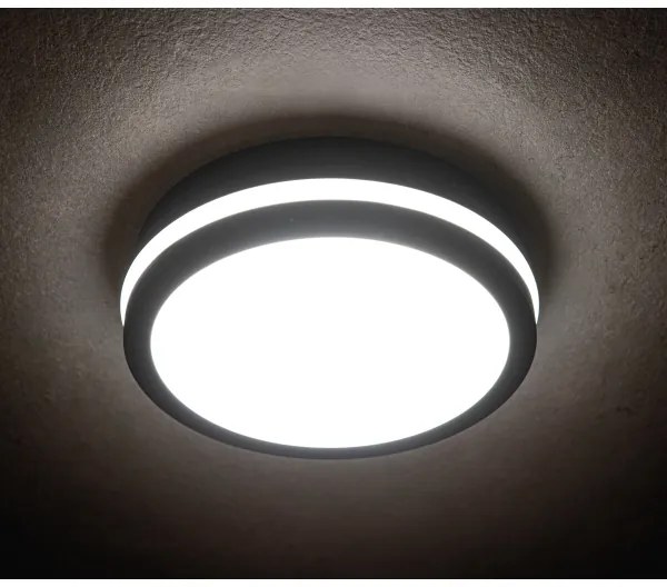 Kanlux 33345 - Plafoniera LED da esterno con sensore BENO LED/24W/230V 4000K IP54