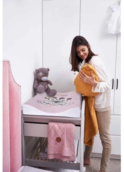 CebaBaby - Materassino fasciatoio bilaterale COZY DISNEY 50x70 cm rosa