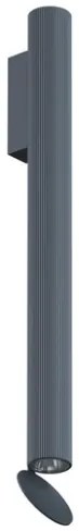 Flos Flauta H500 Riga Lampada indoor 50 cm Da Parete a biemissione in alluminio Anodized Blue Steel