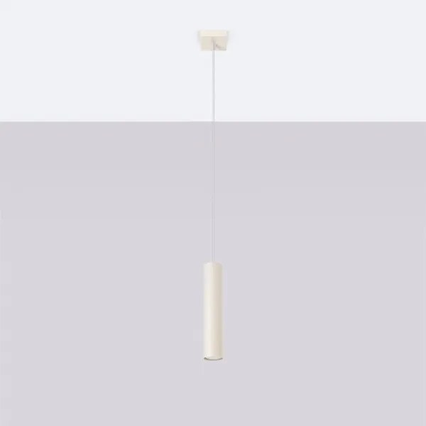 Sollux SL.1479 - Lampadario a sospensione con filo LAGOS 1xGU10/10W/230V color crema