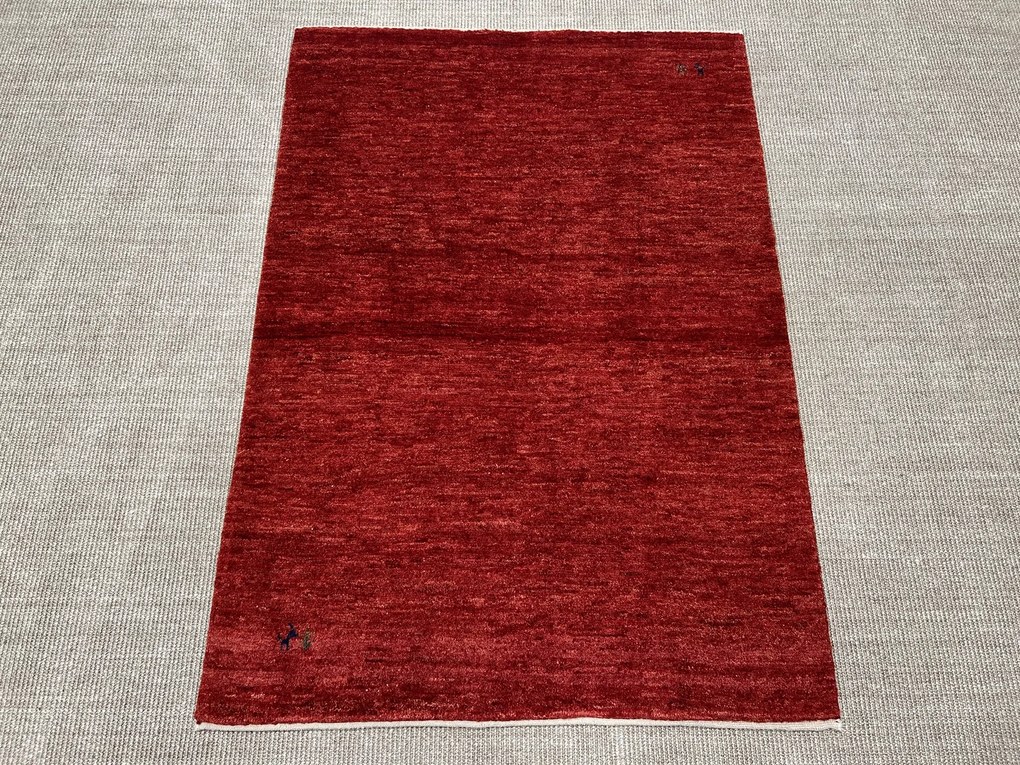 Gabbeh Tappeto 140 x 100 Rosso (Iran) Annodato A Mano