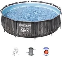 Piscina fuori terra Steel Pro Max Bestway rotonda, 366x100 cm