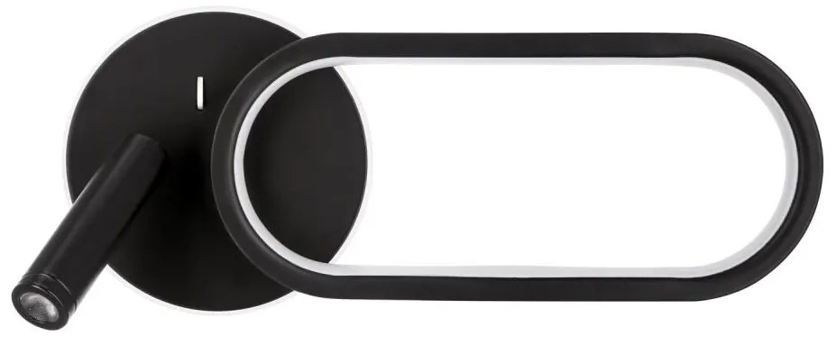 Applique a LED MONET LED/13W/230V + LED/2W 3000/4000/6000K nero