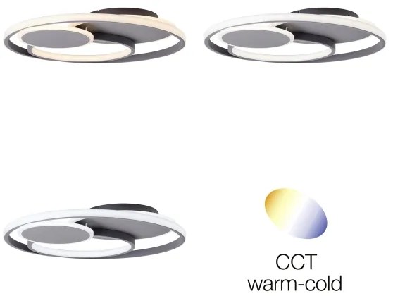 Brilliant - Plafoniera LED dimmerabile RUNDA LED/50W/230V 3000-6500K nero + +TC