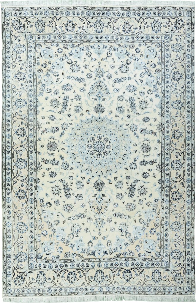 Nain Tappeto 200x290 Beige (Iran) Annodato A Mano