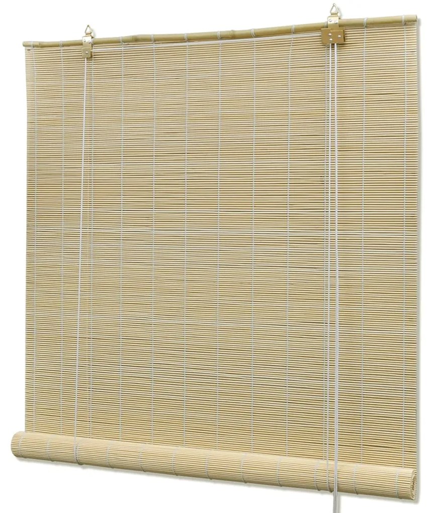 Tende A Rullo İn Bambù Naturale 150x220 Cm /