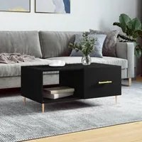 Tavolino da Salotto Nero 90x50x40 cm in Legno Multistratocod mxl 79685