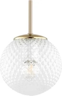 Brilagi - Lampada a sospensione su cavo STELLA 1xE27/60W/230V Ø 15 cm beige/oro