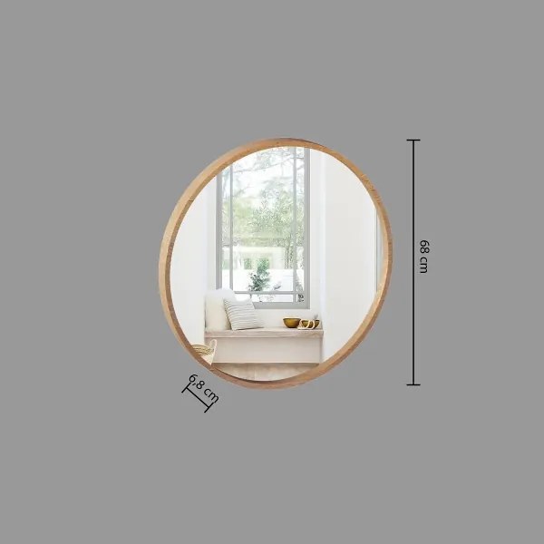 Atmosphera - Specchio da parete LETIZIA diametro 68 cm