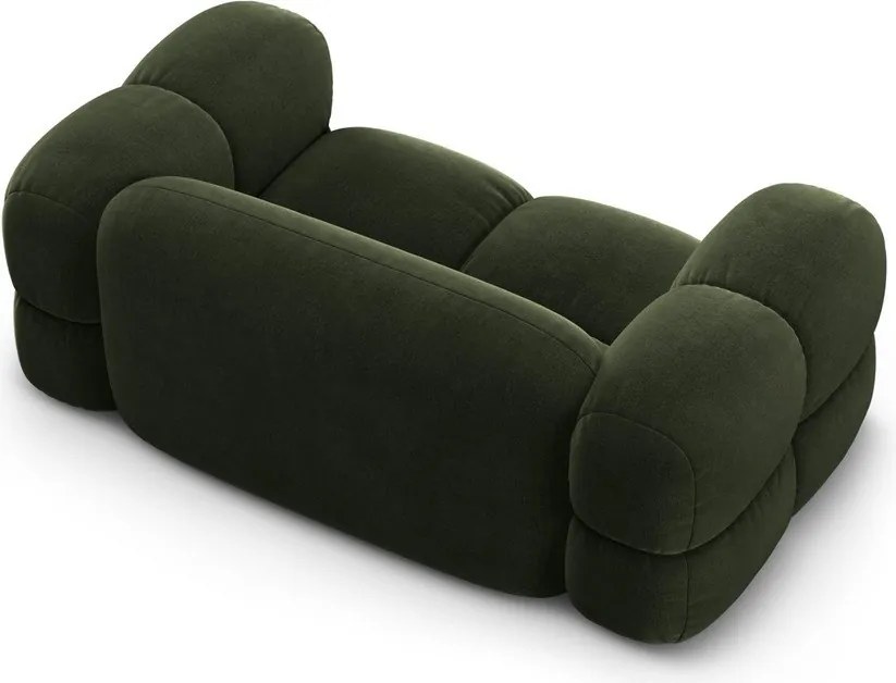 Divano verde con rivestimento in velluto 180 cm Loretto – Cosmopolitan Design