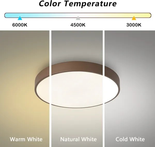 Brilagi - Plafoniera LED dimmerabile POOL LED/48W/230V 3000-6000K 40 cm marrone+telecomando