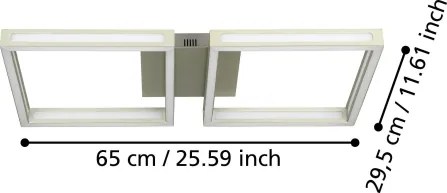 Eglo 99785 - Plafoniera LED ALTAFLOR 2xLED/11,2W/230V cromo opaco