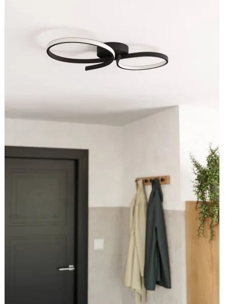 Eglo 901266 - Plafoniera LED SERPINS LED/21W/230V 3000K nero