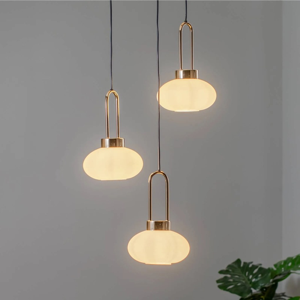 Lucea Lampada a sospensione Rezza Ø 47 cm, oro, a 3 luci