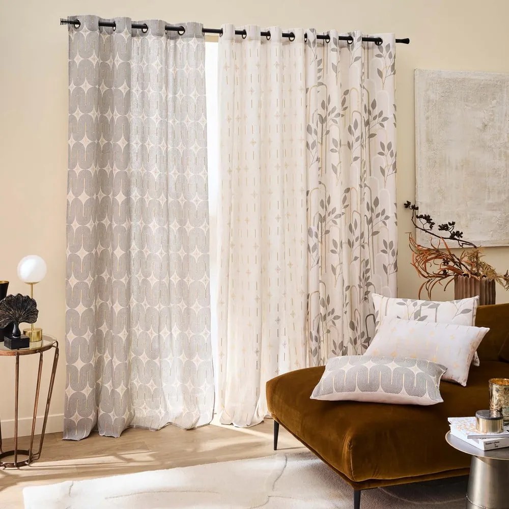 Tenda grigia 140x240 cm Roseris – douceur d'intérieur