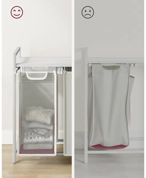 Cesto per il bucato REX bianco