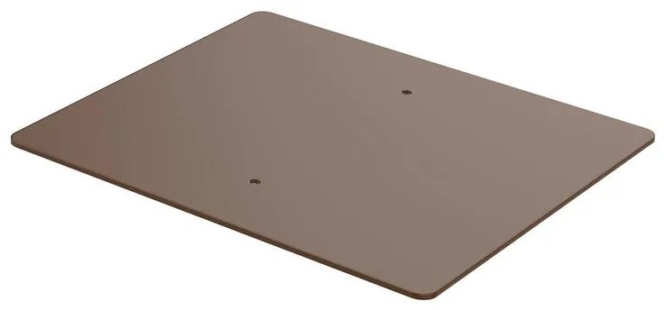 Piastra di fissaggio L 40 x P 45 cm in acciaio marrone