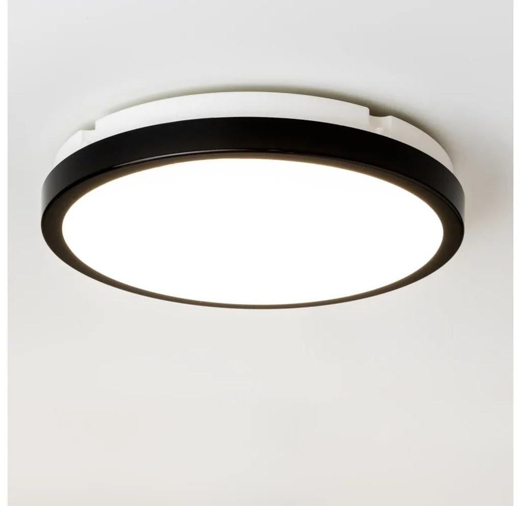 Brilagi - Plafoniera LED da bagno PERA LED/24W/230V diametro 28 cm IP65 nero