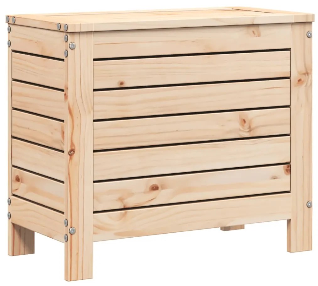 Poggiapiedi da giardino 62x31,5x52 cm legno massello di pino
