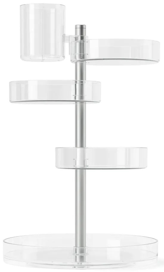 Organizer da bagno in plastica girevole per cosmetici Pirouette - Umbra