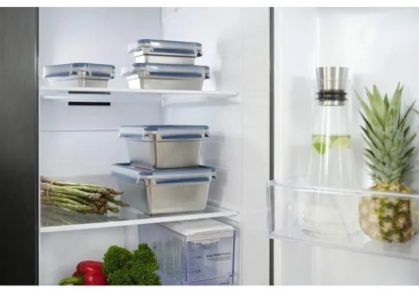 Tefal - Contenitore per alimenti 0,8 l MSEAL STEEL blu/acciaio inossidabile