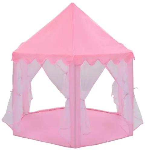 Tenda da Gioco Principessa con 250 Palline 133x140 cm Rosa